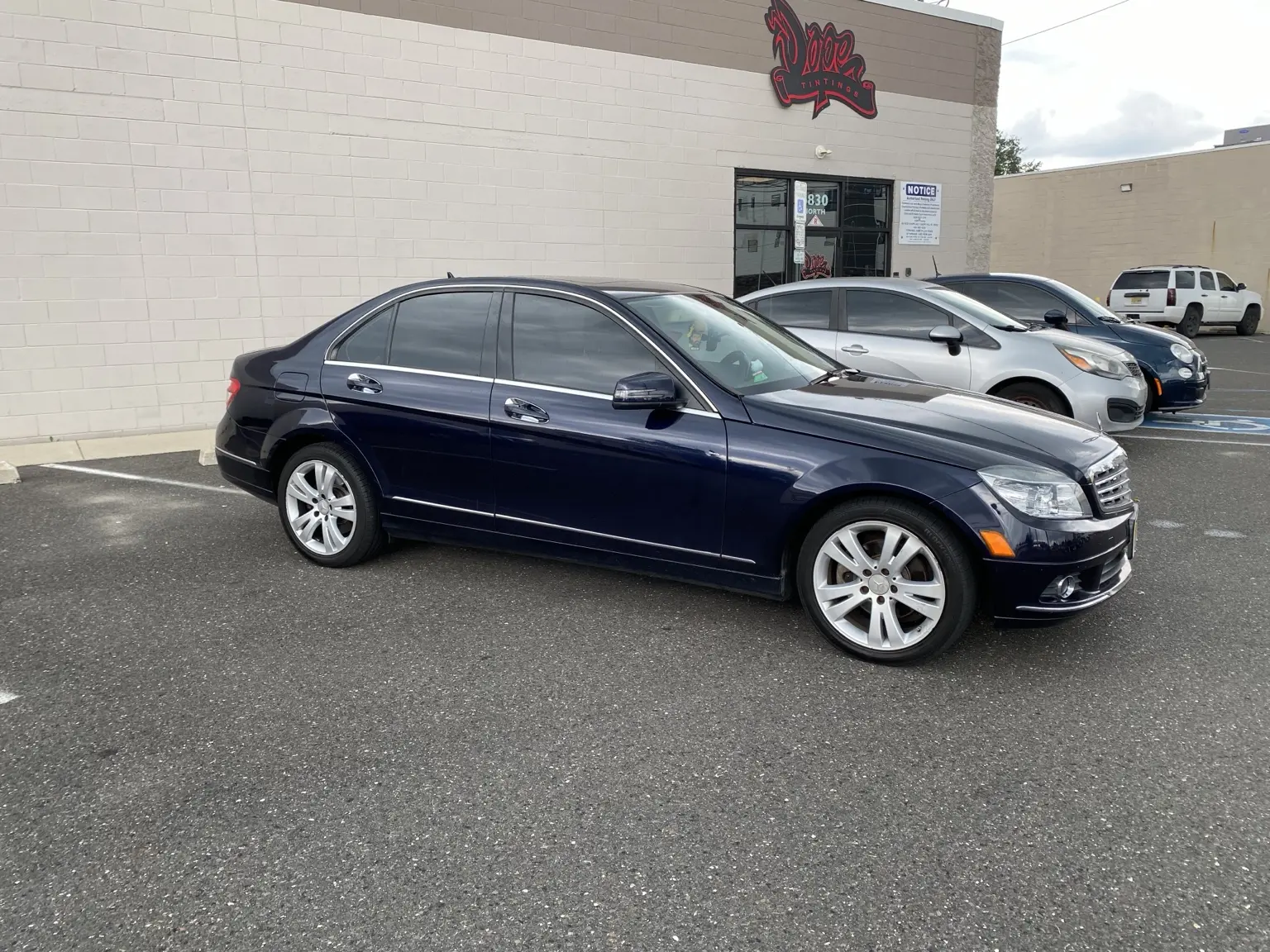 What Does 20% Tint Look Like on a 2008–2014 Mercedes-Benz C300?