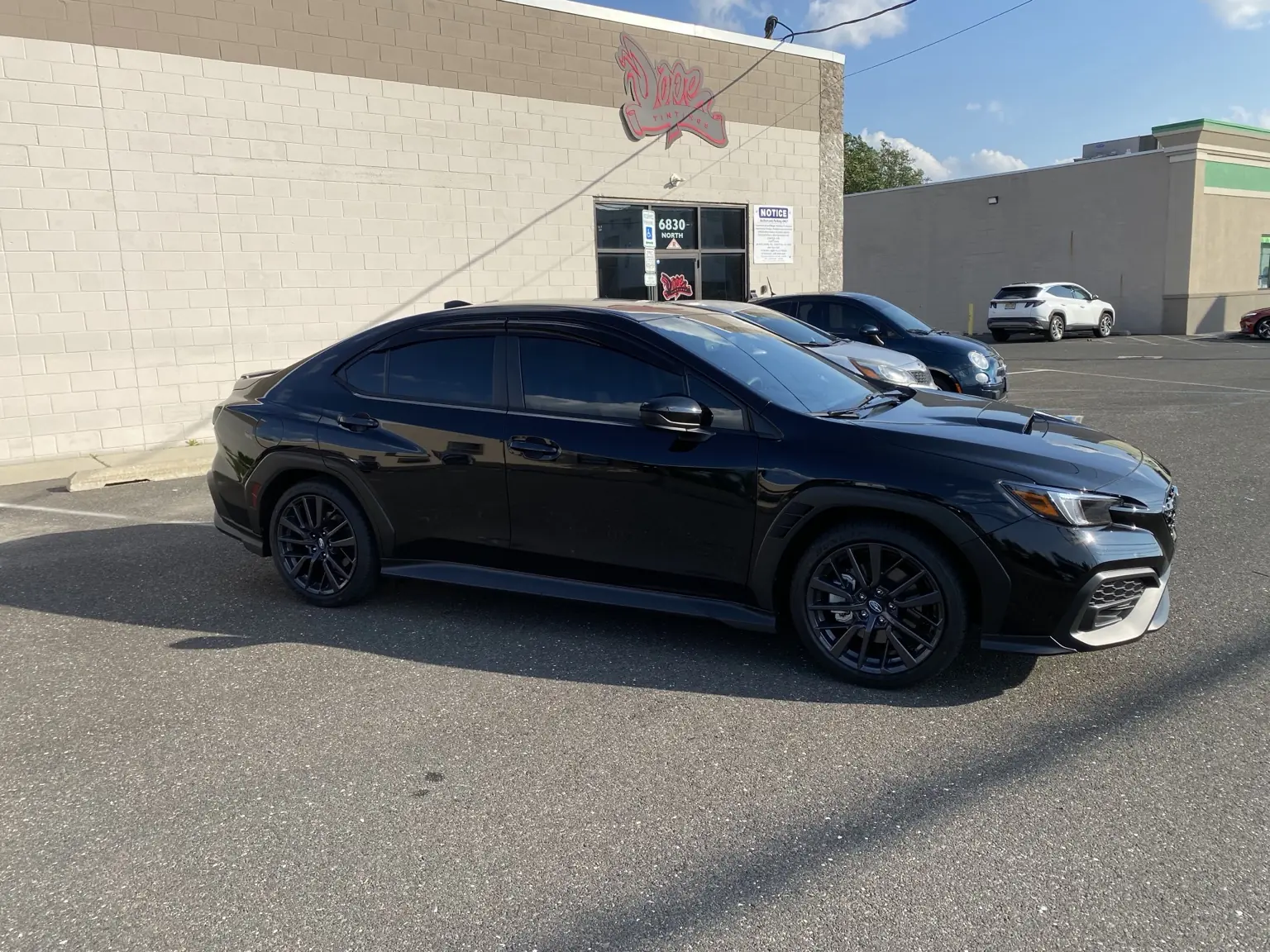 What Does 20% Front and 5% Rear Tint Look Like on a 2022–2026 Subaru WRX?